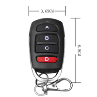 Télécommande universelle pour ouvre-porte de garage à code roulant 433 MHz en métal pour accès à distance