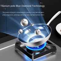 Panci Sehat dengan Dasar Tiga Lapis, Tutup Kaca Temper, Gagang Baja Tahan Karat Tanpa Lapisan Titanium Murni, Dipilih Secara Ketat
