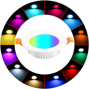 5W 10W 18W RGB downlight <span class=keywords><strong>LED</strong></span> télécommande colorée pour régler rvb downlight RGB <span class=keywords><strong>spot</strong></span> encastré - Product Image 1