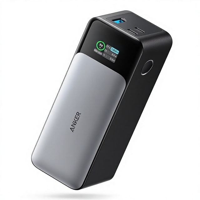 Anker 737 140W 3-Port Power Bank 24000mAh Smart Display USB-A/C Fast Charging for iPhone 16/15/14 & MacBook
