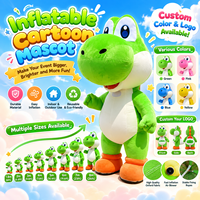 Costume de mascotte gonflable en fourrure de dessin animé, personnalisable avec logo, personnage en peluche pour la publicité et la décoration lors d'événements et de fêtes