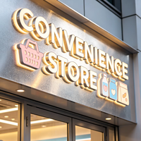 Enseigne lumineuse LED 3D RGB personnalisée pour extérieur, logo d'entreprise, enseigne de magasin, lettres lumineuses 3D vives