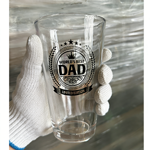 Verres à bière promotionnels, verres à bière Pilsner, logo personnalisé gravé, cadeau idéal pour la fête des pères, <span class=keywords><strong>gravure</strong></span> laser personnalisable - Product Image 3