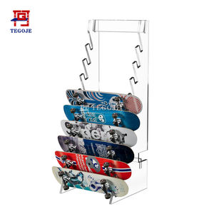 Tùy chỉnh bằng gỗ <span class=keywords><strong>Rack</strong></span> hiển thị Cascade Skateboard dài Board Snowboard tầng <span class=keywords><strong>Rack</strong></span> hiển thị cho cửa hàng cửa hàng - Product Image 3