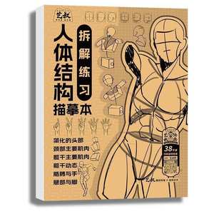 艺术卡通初学者手绘字帖-古风Q版人体结构绘画练习册控笔练习 - Product Image 6