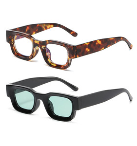 แว่นกันแดดทรงสี่เหลี่ยมแบบกำหนดเองสำหรับผู้ชาย แบรนด์ดีไซน์เนอร์ แว่นกันแดดสไตล์พังก์ โพลาไรซ์ - Product Image 6