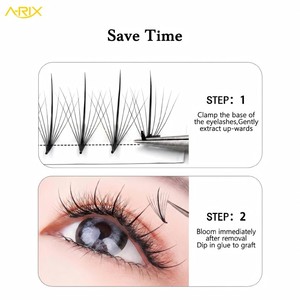 Extensions de cils A-RIX Wispy Spike faites à la main, effet aile de papillon 5/7/9D, bouquets préfabriqués volumineux 8-15mm, style anime - Product Image 1