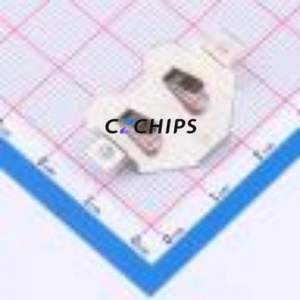 MY-2032-05-R Button & Strip Battery Connector SMD Connector Battery Clip CR2032 Phosphor Bronze Nickel - Product Image 1