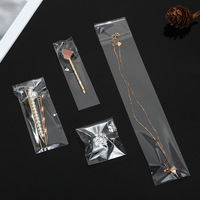 Sacs d'emballage en cellophane transparents pour la vente au détail, lot de 100 pièces, sacs en plastique transparents BOPP autocollants refermables et imperméables