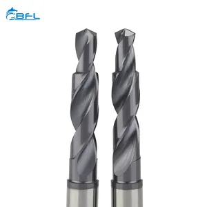 Bfl 2 Sáo rắn Carbide 90 deg góc cạnh đầu bước khoan cho thép CNC