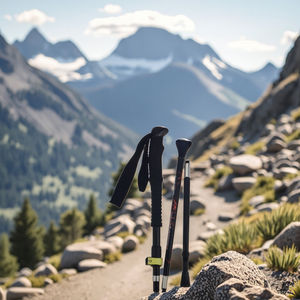 Bâtons <span class=keywords><strong>de</strong></span> <span class=keywords><strong>marche</strong></span> d'extérieur en fibre <span class=keywords><strong>de</strong></span> carbone Alpenstock Bâtons <span class=keywords><strong>de</strong></span> randonnée pliables télescopiques Bâtons <span class=keywords><strong>de</strong></span> trekking - Product Image 2