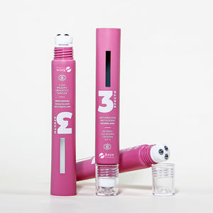 บรรจุภัณฑ์ลิปกลอสแบบบีบขนาด 10 มล. 15 มล. 20 มล. สีชมพูด้านเนื้อนุ่ม สำหรับอายครีม เซรั่ม ลิปบาล์ม แบบหลอดโรลออน พร้อมหัวแปรงโลหะเหล็ก - Product Image 2