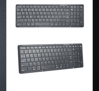 B099 Keyboard lipat Mini portabel, Keyboard nirkabel BT 100 tombol, Laptop, ponsel kantor