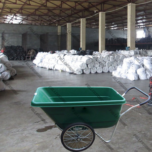 140L 160L 200L cavallo stabile cantiere due <span class=keywords><strong>2</strong></span> ruote gemelle grande poli carriola - Product Image 6