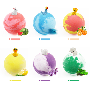 Bomba de baño ABall perfumada con Rosa y lavanda orgánica de etiqueta privada de proveedores de China OEM/ODM con juguete en el interior para niños - Product Image 5