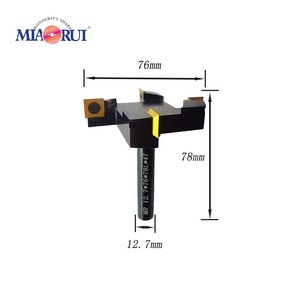 Miaorui 12,7*76 * 78L * 4T Hot Sales T-Schlitz Gold CNC-Schlitz fräser mit gerader Kante Holz-Stemm fräser - Product Image 2