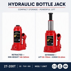 Cric hydraulique portable 3 tonnes pour voitures - Product Image 3
