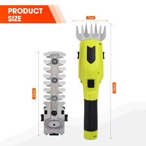 Vertak 3.6V électrique taille-haies herbe arbres cisaillement coupe 2in1 sans fil cisailles à gazon taille-haie pour jardinage pelouse cour - Product Image 2