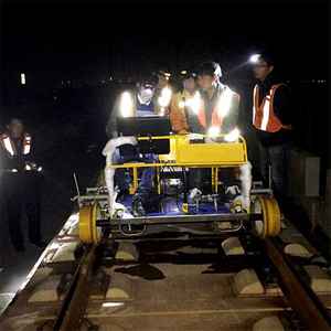 รางรถไฟแบบบูรณาการรถเข็นตรวจสอบรถไฟรถเข็นแบนใช้แบตเตอรี่ลิเธียม - Product Image 4