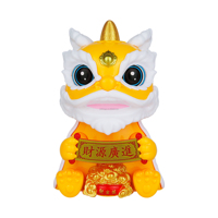 Accessoires de danse du lion automatique à énergie solaire chinois, très vendus, cadeaux de vacances, artisanat, vente en gros, ornements