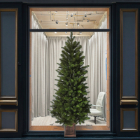 Mini sapin de Noël de table personnalisé, écologique et de haute qualité, avec lumières LED, pour petits espaces, utilisation en intérieur