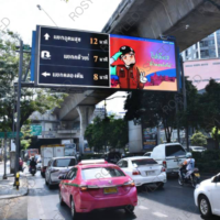 Layar Papan Iklan Digital Elektronik Luar Ruangan USA, Panel Billboard LED, Tampilan EMC Sign P2.5 P3 P4 P5 P6 P10