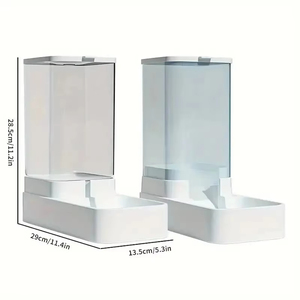 Juego de Bebedero y Comedero Automático por Gravedad para Mascotas, Paquete de 1-2 Unidades, Universal para Perros y Gatos, Dispositivo de Alimentación y Bebida de Doble Función - Product Image 5