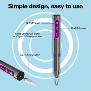 Machine à ongles <span class=keywords><strong>électrique</strong></span> professionnelle haute vitesse 30000 tr/min sans fil, <span class=keywords><strong>kit</strong></span> de <span class=keywords><strong>pédicure</strong></span> et de <span class=keywords><strong>manucure</strong></span> avec lime à ongles et ponceuse à ongles - Product Image 2
