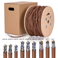 Câble Ethernet Réseau Internet Cat7 FFTP SFTP TPE LSZH en Cuivre Pur à 100% avec Gaine PVC PE, Bobine en Bois de 305m (1000ft) - Ventes Flash