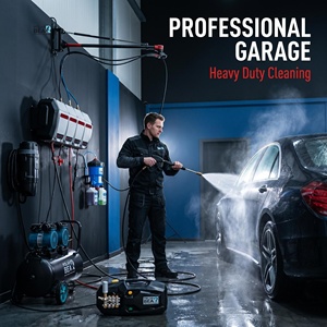 Équipement de cabine de detailing automobile PB-PRO-002 Station de detailing professionnelle avec moteur à induction 3kW et enrouleur de tuyau 15M – Solution d'atelier - Product Image 3