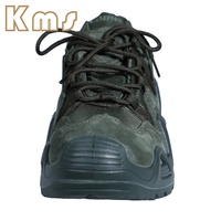 Bottes de jungle KMS OEM en gros, confortables, légères, antidérapantes, avec embout en acier, bottes tactiques basses