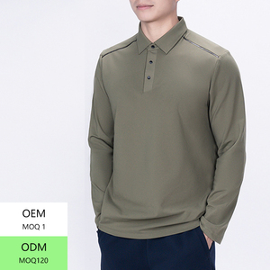 Nueva Camiseta Polo Deportiva <span class=keywords><strong>de</strong></span> <span class=keywords><strong>Manga</strong></span> <span class=keywords><strong>Larga</strong></span> <span class=keywords><strong>para</strong></span> <span class=keywords><strong>Hombre</strong></span>, Estilo Casual <span class=keywords><strong>de</strong></span> Negocios <span class=keywords><strong>para</strong></span> Primavera/Otoño, Camiseta con Cuello Alto <span class=keywords><strong>para</strong></span> <span class=keywords><strong>Hombre</strong></span> - Product Image 1