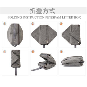 Pliable Voyage chat Litière Oxford Tissu <span class=keywords><strong>Portable</strong></span> Pet Sac Mobile chat Toilette pour Sortir - Product Image 6