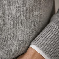 Cardigan zippé en mélange cachemire et laine pour homme, tricoté à capuche, manches longues, poignets côtelés, personnalisable OEM