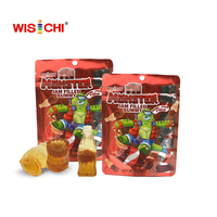 Échantillon gratuit de bonbons gélatineux en forme de bouteille de cola 3D, garniture de confiture, bonbons gélifiés halal