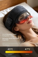 Masseur de tête chauffant Phenitech à compression électrique intégrée pour les yeux et la tête, idéal pour la maison, avec coussinets à air pour un sommeil réparateur