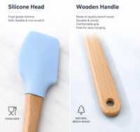 Coffret Cadeau Naissance Personnalisé : Mini Spatule Gravée avec Manche en Bois – Idéal pour Cadeau d'Invité de Mariage et de Baby Shower