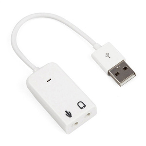 Kartu suara USB eksternal 7.1 adaptor USB ke 3D, mikrofon Headset <span class=keywords><strong>Audio</strong></span> suara Virtual 3.5mm Jack untuk Laptop PC Notebook - Product Image 5
