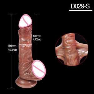 Dildo de Silicone Realista para Mulheres, Modelo de Masturbador Adulto, Simulação de Pênis Pseudo, Venda Quente no Comércio Exterior - Product Image 2