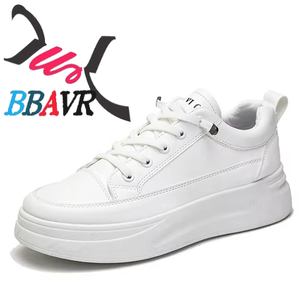 Zapatillas Deportivas Casuales para Caminar al Aire Libre, Antideslizantes, Blancas y Negras, para Mujer - Product Image 1