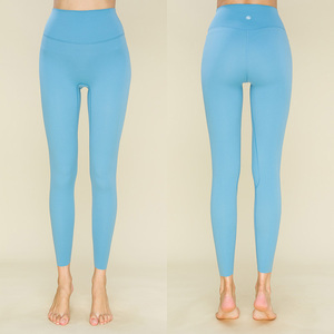 Leggings de <span class=keywords><strong>yoga</strong></span> taille haute unis, longueur cheville, sexy, effet push-up fessier, pour femmes, collection 2025 – Tenue de sport personnalisée pour la gym et le fitness - Product Image 2