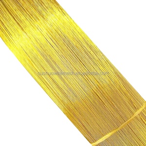 Fil artisanal de couleur dorée de calibre 22 24 fil métallique de 80cm recouvert de papier floral <span class=keywords><strong>fleuriste</strong></span> fil de perles - Product Image 1