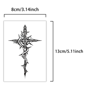 <span class=keywords><strong>Tatuaje</strong></span> Temporal <span class=keywords><strong>de</strong></span> Espada Espinosa Divina, <span class=keywords><strong>Tatuaje</strong></span> Creativo Semipermanente, Resistente al Agua, Dura 2 Semanas, <span class=keywords><strong>Tatuaje</strong></span> Herbal para Brazo - Product Image 2