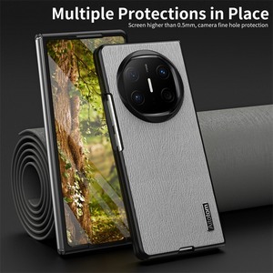 Étui Grain d'arbre pour <span class=keywords><strong>Huawei</strong></span> <span class=keywords><strong>Mate</strong></span> X6 / X5 / X3 / <span class=keywords><strong>X2</strong></span> luxe arrière antichoc Anti-chute lentille couverture complète pare-chocs souple - Product Image 4