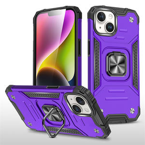 Accesorios electrónicos Funda de teléfono para Samsung S8/S10E/J7 <span class=keywords><strong>Prime</strong></span>/Note 10Lite/S20 FE/A55/S24 Soporte de anillo de metal Protección magnética - Product Image 2