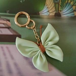 Colorful Leather Butterfly Keychain for Women Ladies Girls with Purse <b>Bag</b> <b>Charms</b> Animal Accessories Gifts - Product Image 4