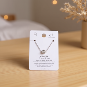 Tobillera de acero inoxidable con colgante de cáncer para mujer, joyería del zodiaco, accesorio de moda - Product Image 3