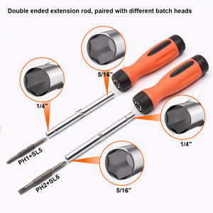 Harden chuyên nghiệp 6-in-1 đa tuốc nơ vít đặt <span class=keywords><strong>bit</strong></span> từ tính nhỏ với vật liệu Ổ cắm CRV tay cầm bằng thép để dễ dàng truy cập <span class=keywords><strong>bit</strong></span> - Product Image 5