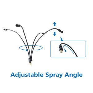 Système de brumisation portable et réglable avec buses en laiton pour extérieur, usage commercial, avec tuyau, pour jardin, cour, piscine, plage, refroidissement - Product Image 2