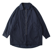 L'usine fournit directement une veste décontractée teinte en coton personnalisé Trench-coat coupe-vent mi-long